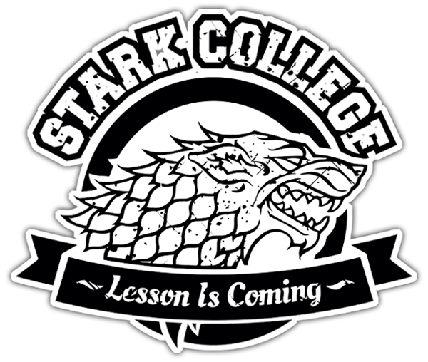 Autocollants: Game of Thrones Stark College