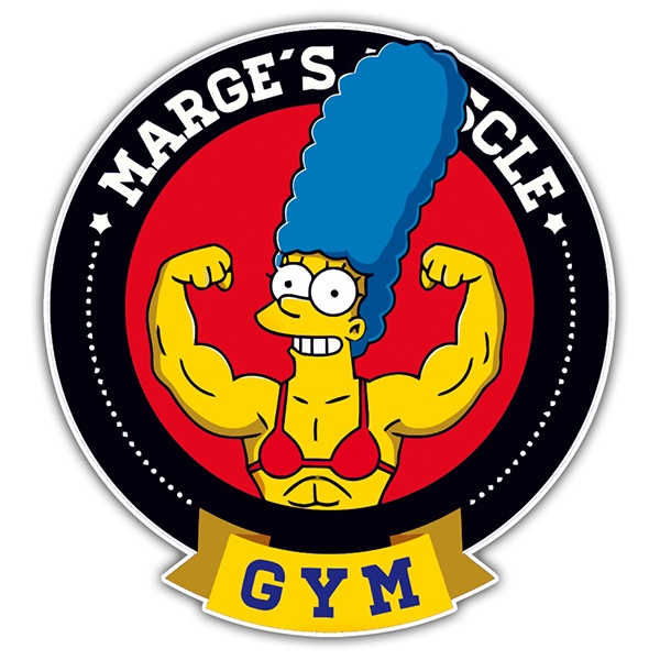 Autocollants: Marge Muscle