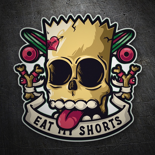 Autocollants: Eat my Shorts Dise&ntilde;o Vinilo Decorativo