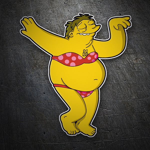 Autocollants: Barney en Bikini