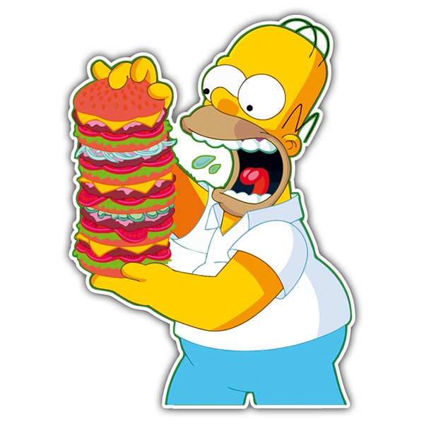 Autocollants: Homer Montagne Burgers