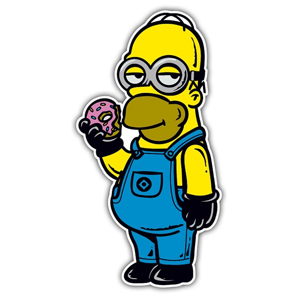 Autocollants: Homer Minion