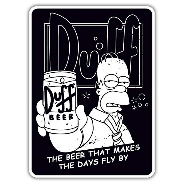 Autocollants: Annonce de Homer Duff