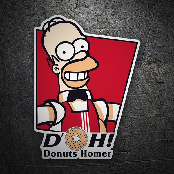 Autocollants: Donuts Homer