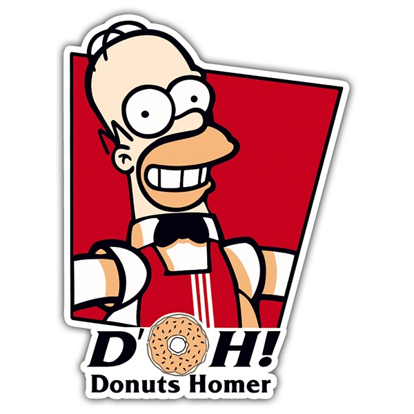 Autocollants: Donuts Homer