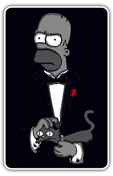 Autocollants: The Godfather Homer 0