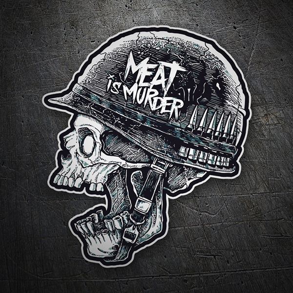 Autocollants: Meat is Murder Dise&ntilde;o Vinilo Decorativo