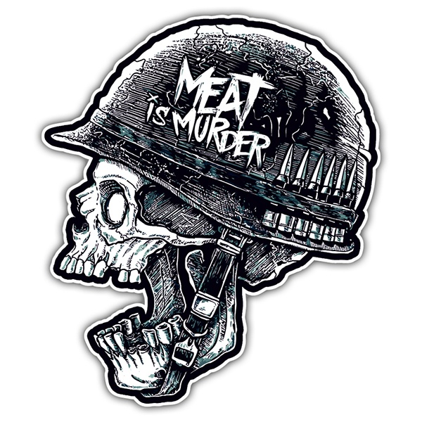 Autocollants: Meat is Murder Dise&ntilde;o Vinilo Decorativo