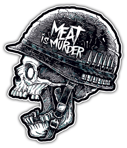 Autocollants: Meat is Murder Dise&ntilde;o Vinilo Decorativo