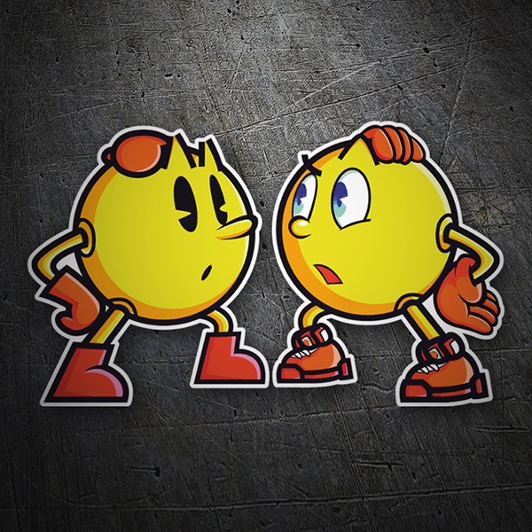 Autocollants: Pacman retro vs Pacman