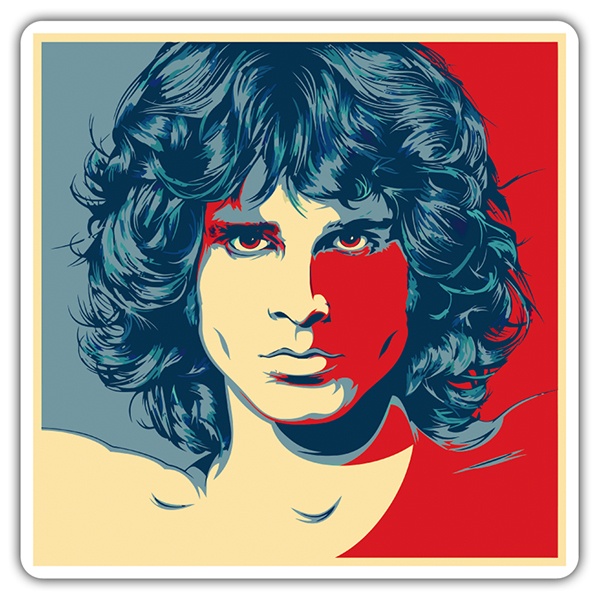 Autocollants: Jim Morrison Pop Art
