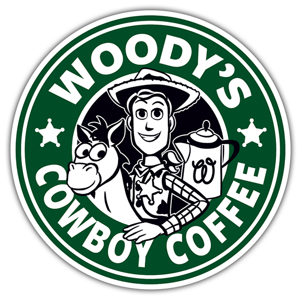 Autocollants: Woody Cowboy Coffee
