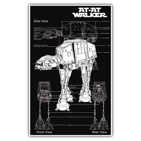 Autocollants: Star Wars AT-AT