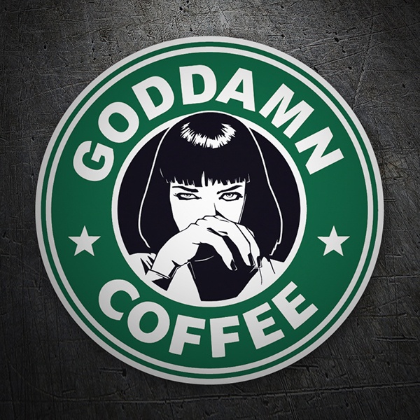Autocollants: Goddamn Coffee 1