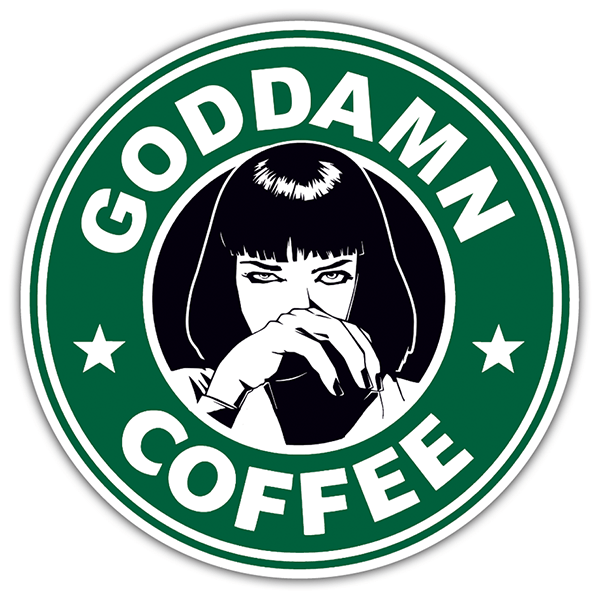 Autocollants: Goddamn Coffee