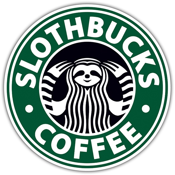 Autocollants: Slothbucks Coffee