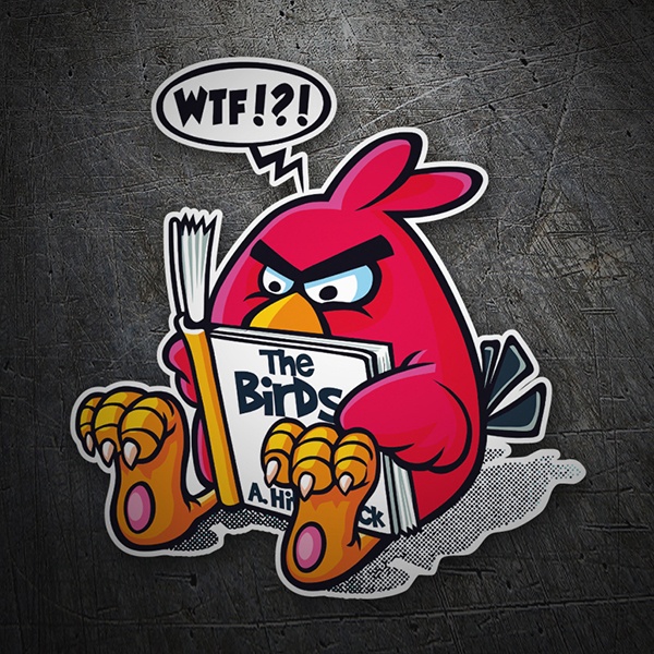 Autocollants: Angry Birds Hitchcock