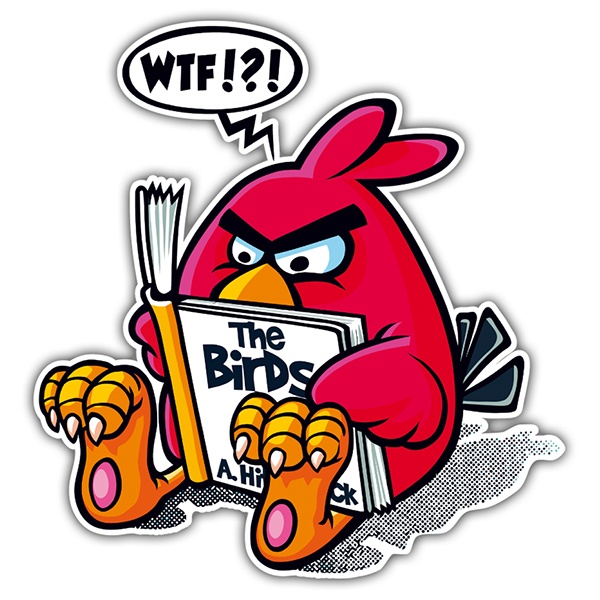 Autocollants: Angry Birds Hitchcock