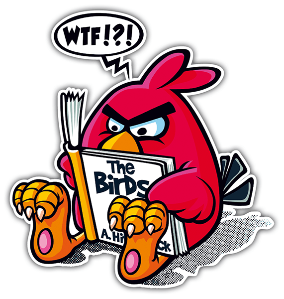 Autocollants: Angry Birds Hitchcock