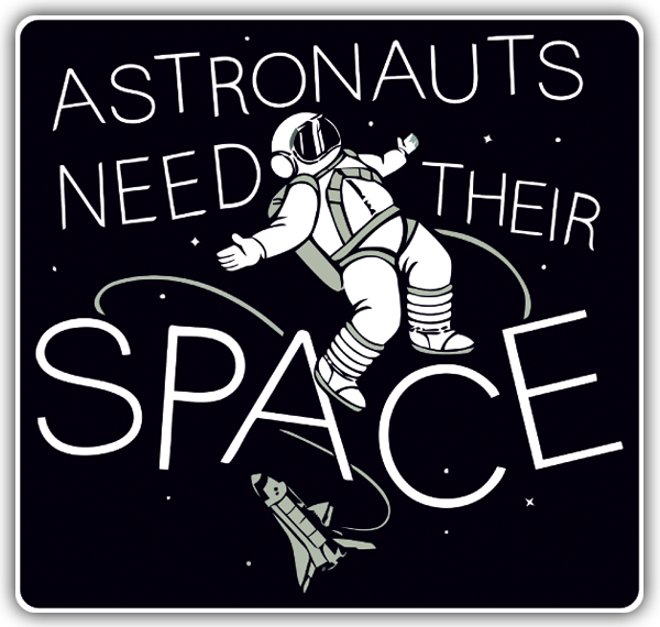 Autocollants: Les astronautes doivent leur espace 0