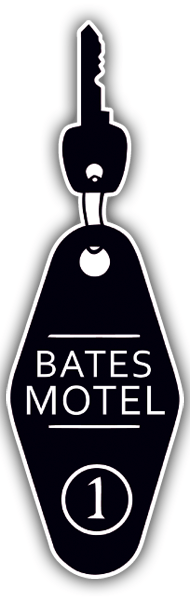 Autocollants: Cl&eacute; de la chambre 1 Bates Motel