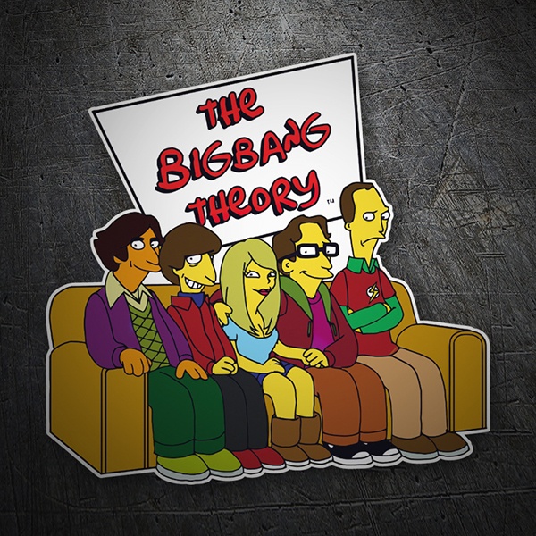 Autocollants: The Simpsons big bang theory