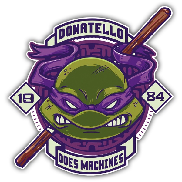 Autocollants: Donatello 1984
