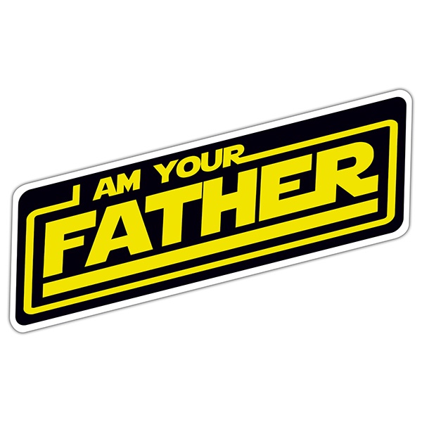 Autocollants: Paroles Je suis ton père