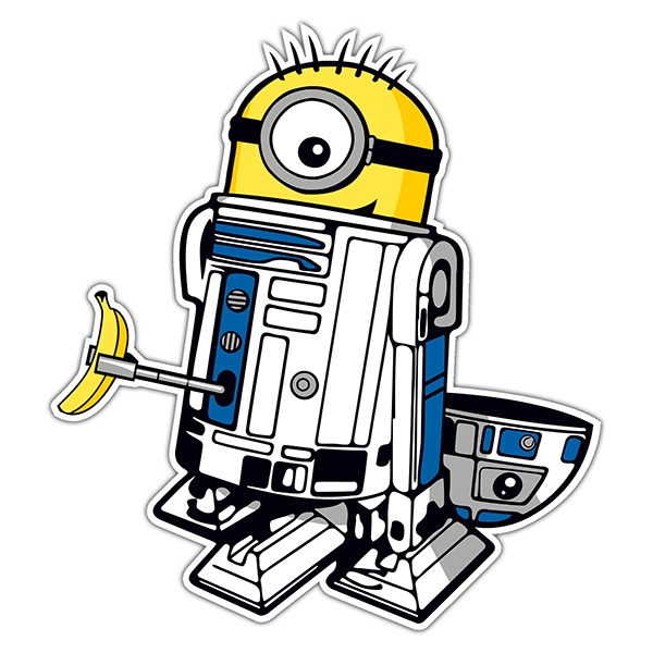 Autocollants: Minion R2D2