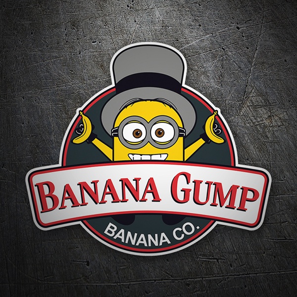 Autocollants: Minion Banana Gump