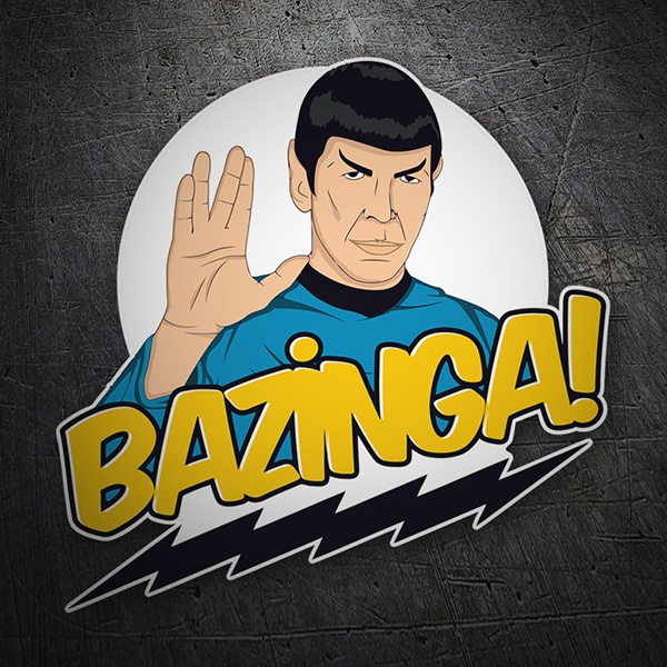 Autocollants: Spock Bazinga