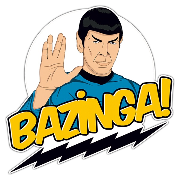 Autocollants: Spock Bazinga