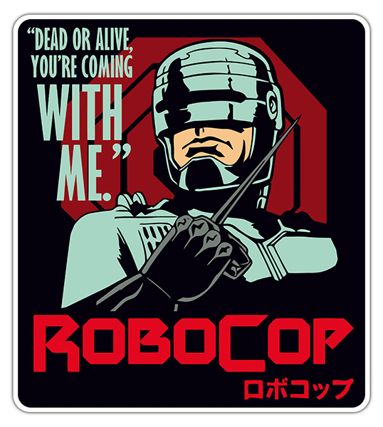 Autocollants: RoboCop, mort ou vivant 0