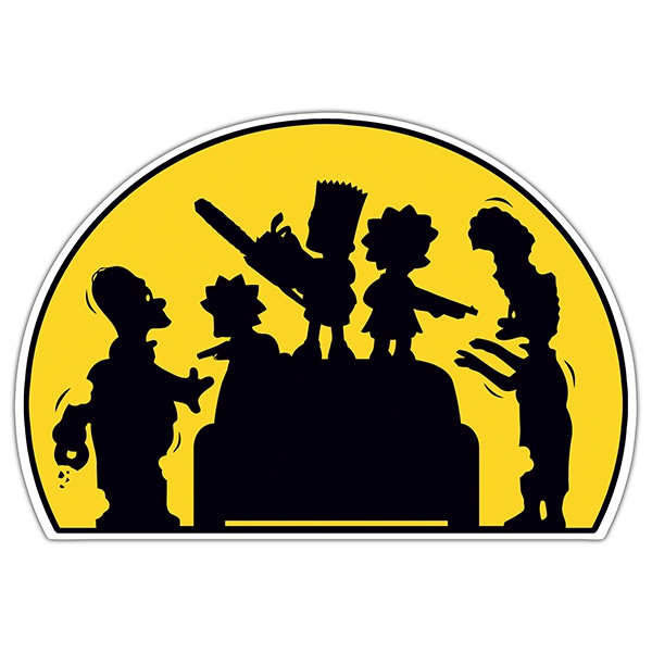 Autocollants: Les enfants du Simpsons armés