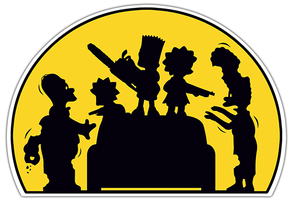 Autocollants: Enfants du Simpsons arm&eacute;s