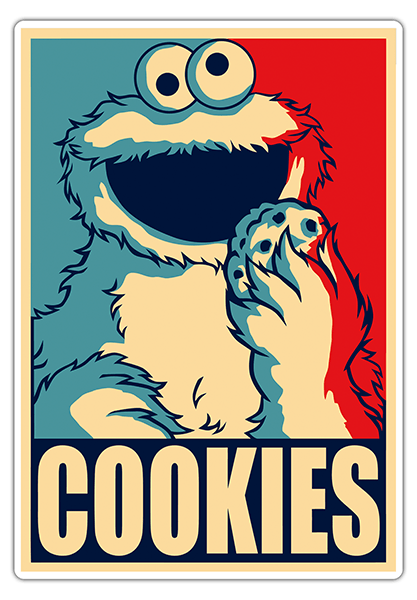Autocollants: Cookies de monstre Président