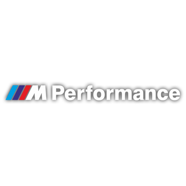 Autocollants: BMW Performance Blanc