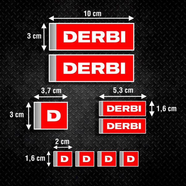 Set d'autocollants Derbi 0