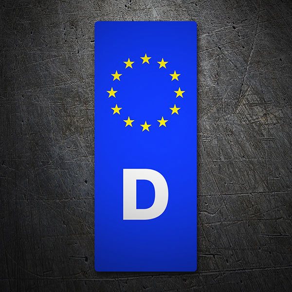 Autocollants: Immatriculation Allemagne