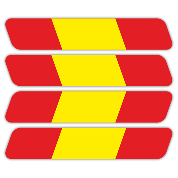 Autocollants: Kit Casque drapeau Espagne