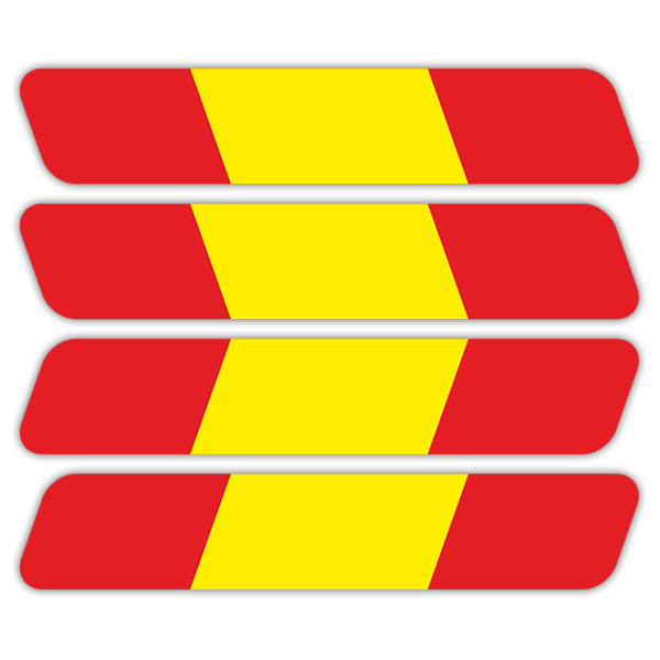 Autocollants: Kit Casque drapeau Espagne 0