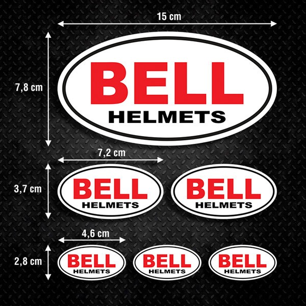 Autocollants: Set Bell Helmets