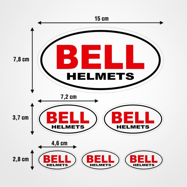 Autocollants: Kit Bell Helmets