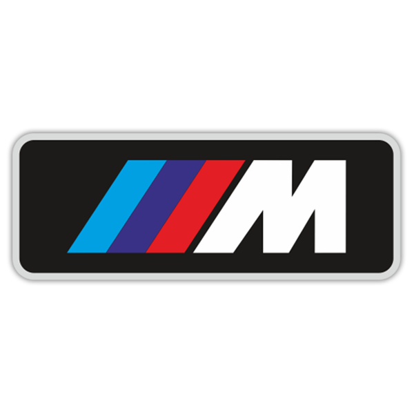 Autocollants: Logo BMW S&eacute;rie M en Trois Bandes