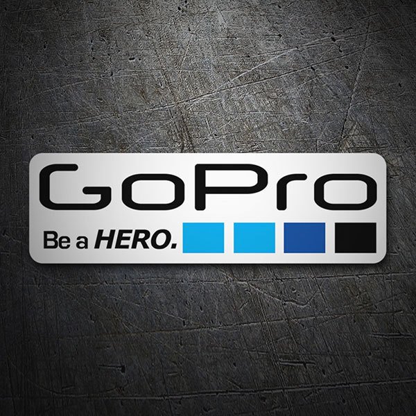 Autocollants: GoPro blanc