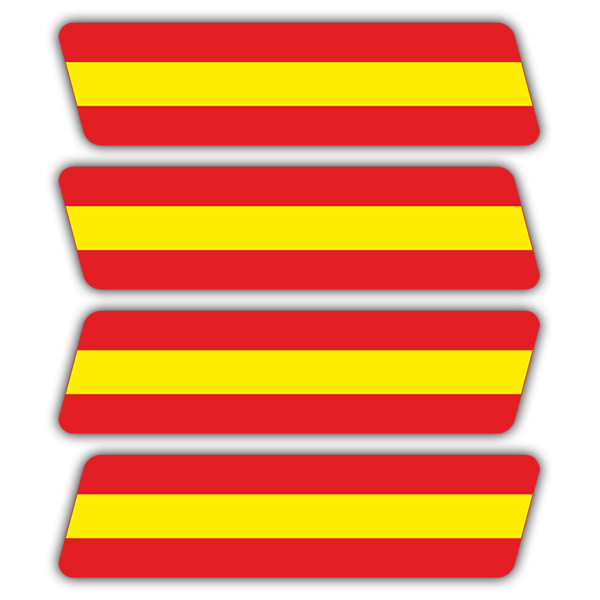 Autocollants: Kit Espagne pour casque