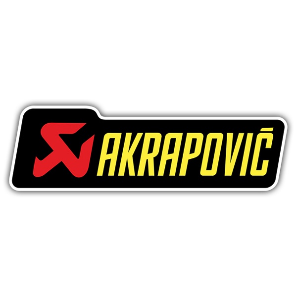 Autocollants: Akrapovic Lettres jaunes