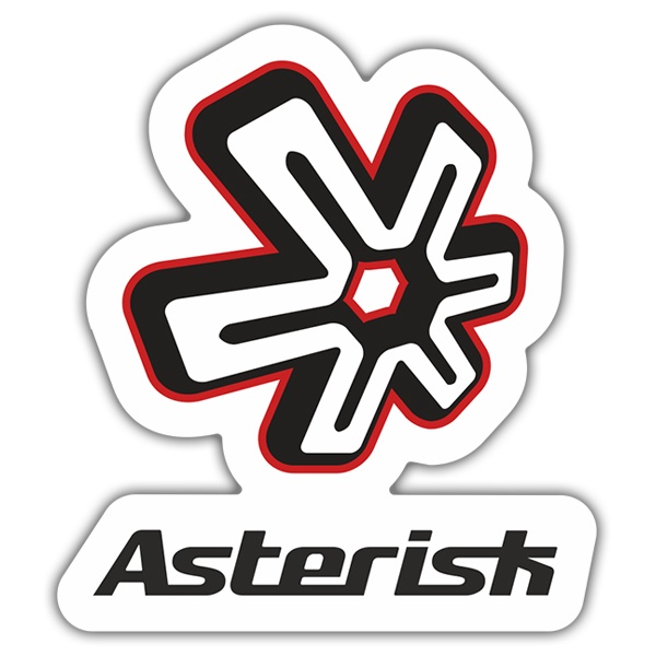 Autocollants: Asterisk Logo