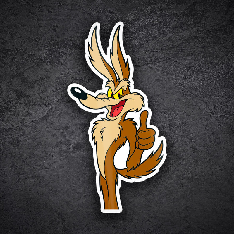 Autocollants: Vil Coyote Pouce OK