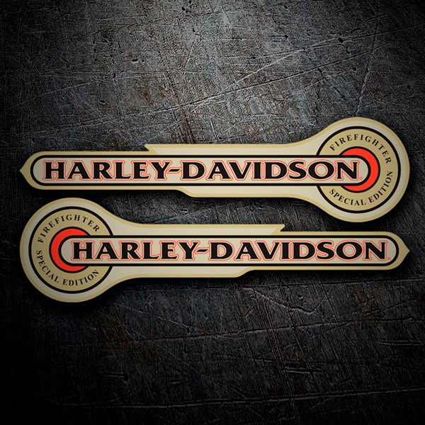 Autocollants: Harley Davidson, Fire Fighter